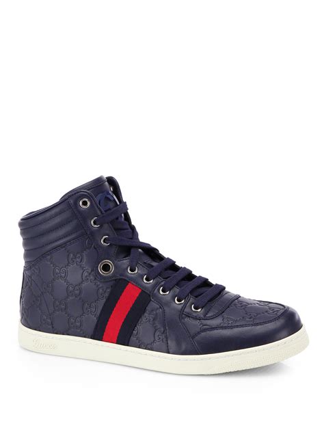 gucci white shoes men's|blue gucci shoes men's.